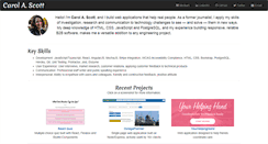 Desktop Screenshot of carolascott.com